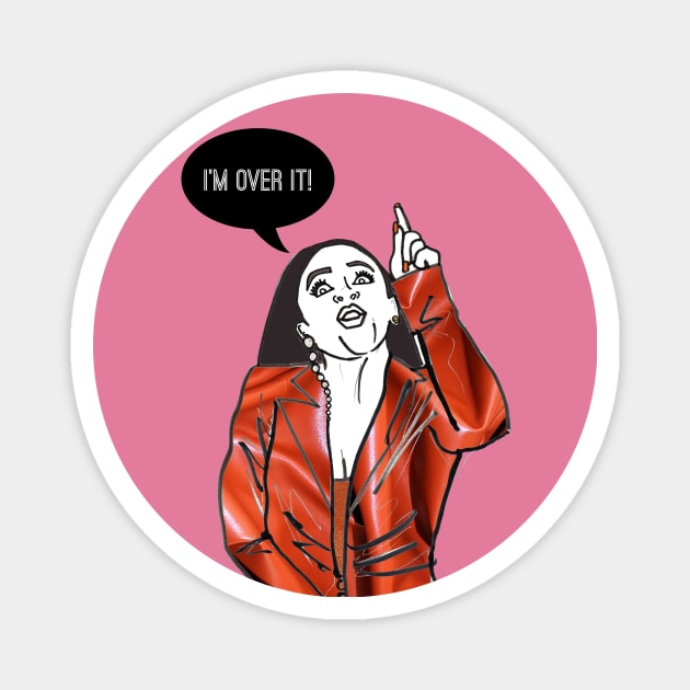 Over It Magnet by Katsillustration